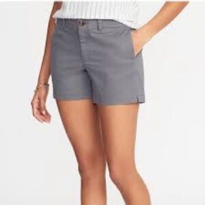 Old Navy Gray Bermuda Shorts Cotton Blend